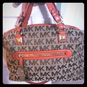 Michael Kors signature gently used handbag